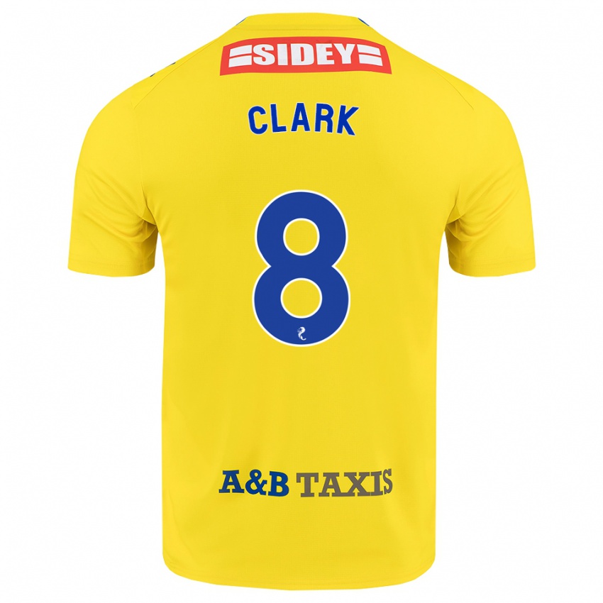 נשים Hannah Clark #8 צהוב כחול שחור הרחק ג'רזי 2026/27 חולצה קצרה