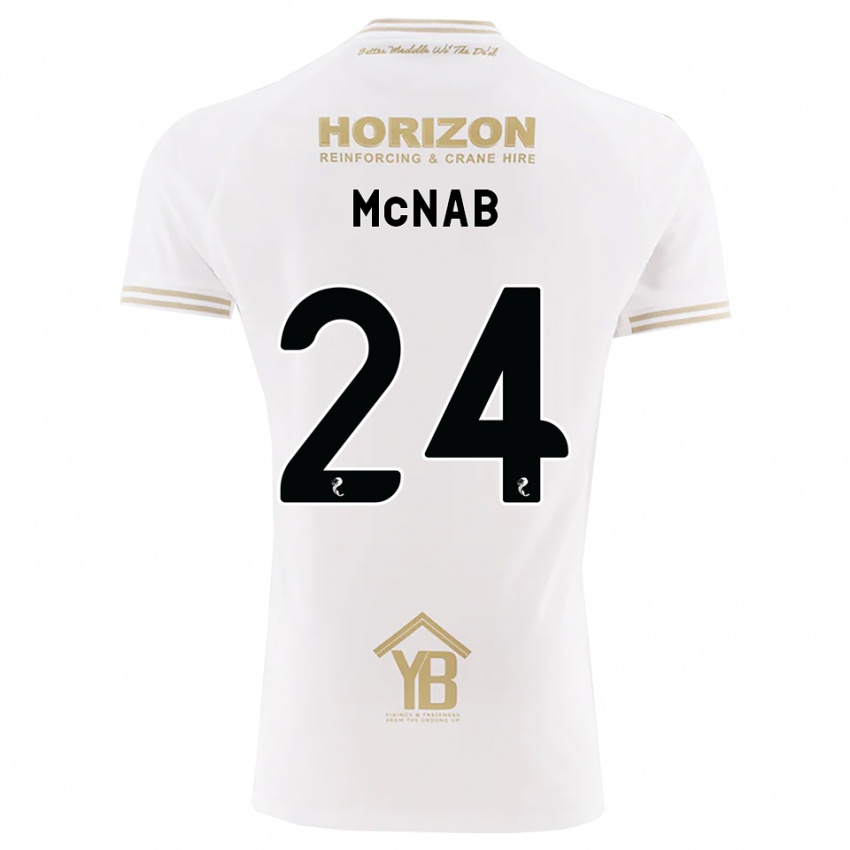 נשים Cameron Mcnab #24 חיטה לבנה הרחק ג'רזי 2026/27 חולצה קצרה