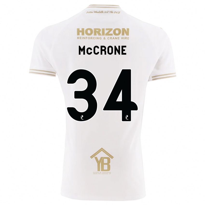 נשים Caelan Mccrone #34 חיטה לבנה הרחק ג'רזי 2026/27 חולצה קצרה