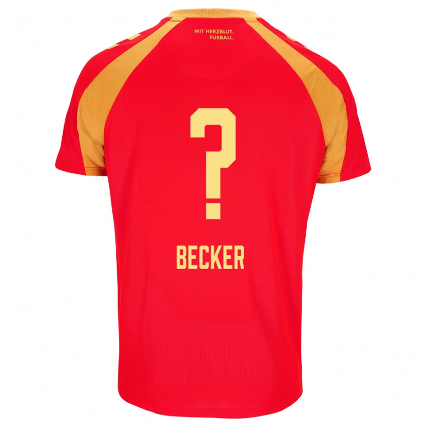 נשים Georg Becker #0 אדום כתום שחור הרחק ג'רזי 2026/27 חולצה קצרה