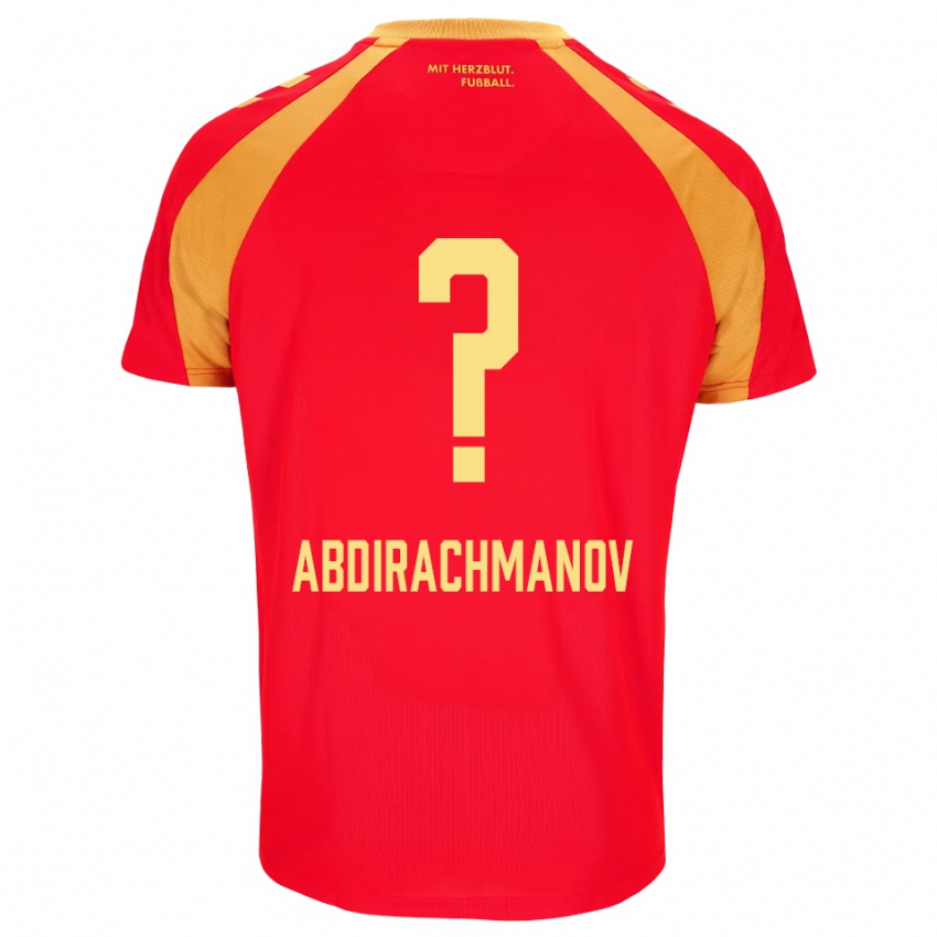 נשים Islom Abdirachmanov #0 אדום כתום שחור הרחק ג'רזי 2026/27 חולצה קצרה