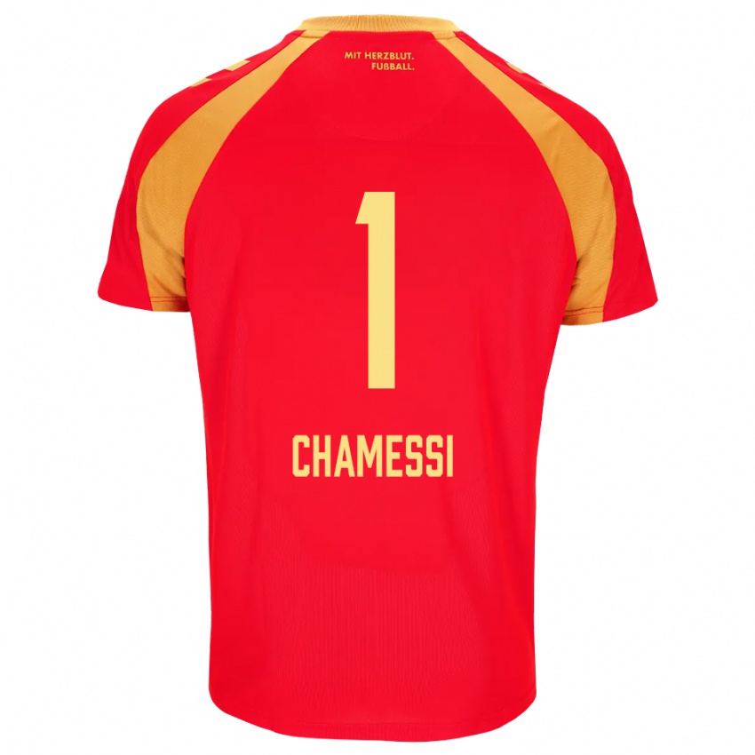 נשים Ian Chamessi #1 אדום כתום שחור הרחק ג'רזי 2026/27 חולצה קצרה