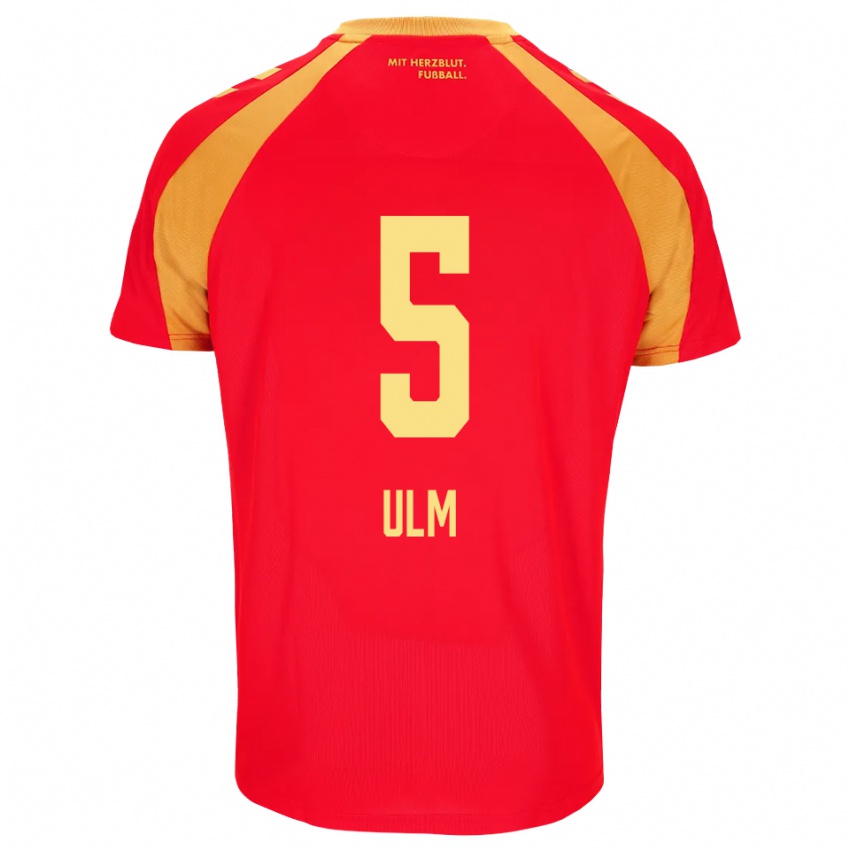 נשים Ethan Ulm #5 אדום כתום שחור הרחק ג'רזי 2026/27 חולצה קצרה