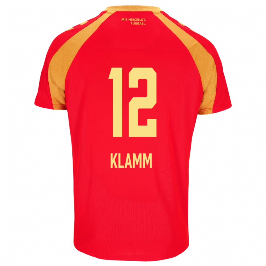 נשים Felix Klamm #12 אדום כתום שחור הרחק ג'רזי 2026/27 חולצה קצרה