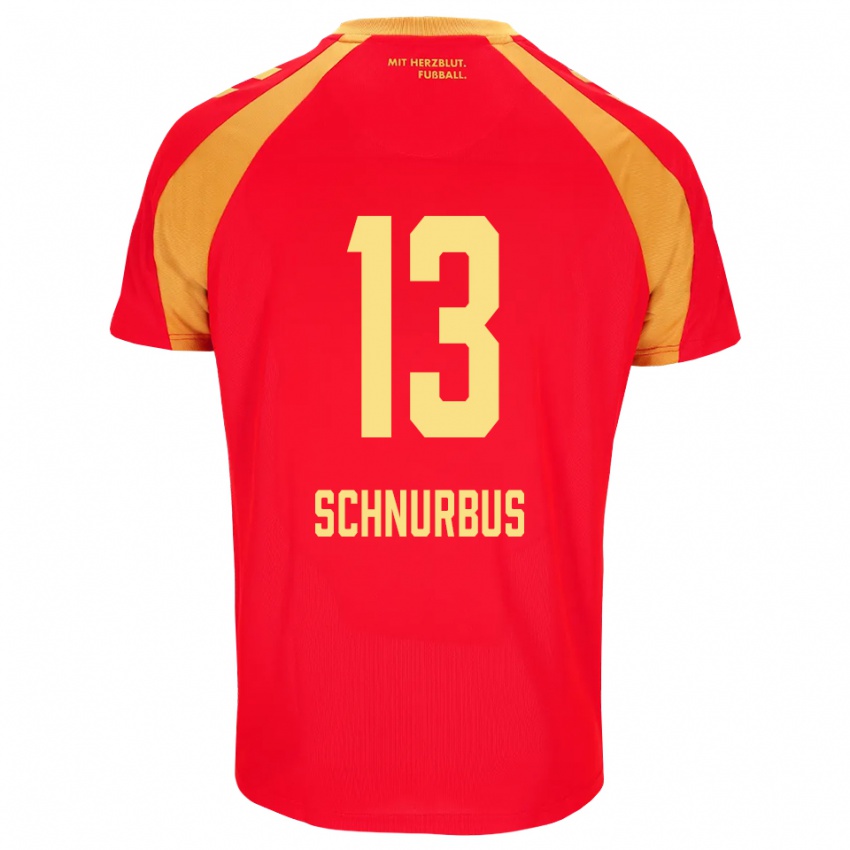 נשים Emil Schnurbus #13 אדום כתום שחור הרחק ג'רזי 2026/27 חולצה קצרה