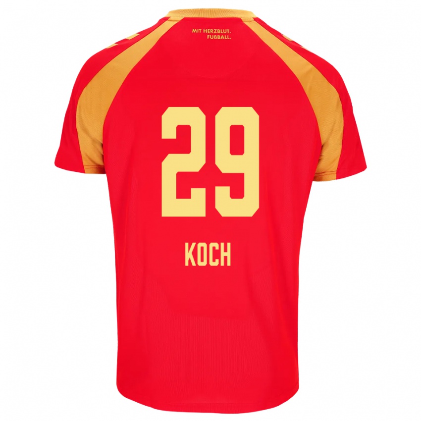 נשים Henrik Koch #29 אדום כתום שחור הרחק ג'רזי 2026/27 חולצה קצרה