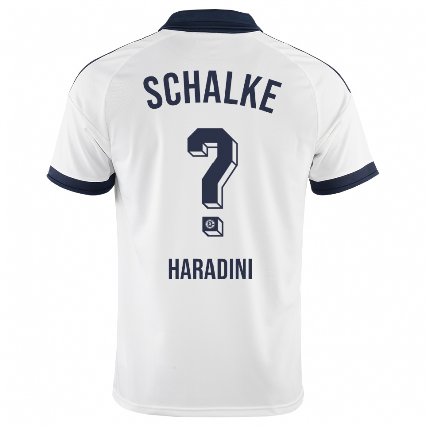 נשים Hassan Haradini #0 שחור לבן הרחק ג'רזי 2026/27 חולצה קצרה