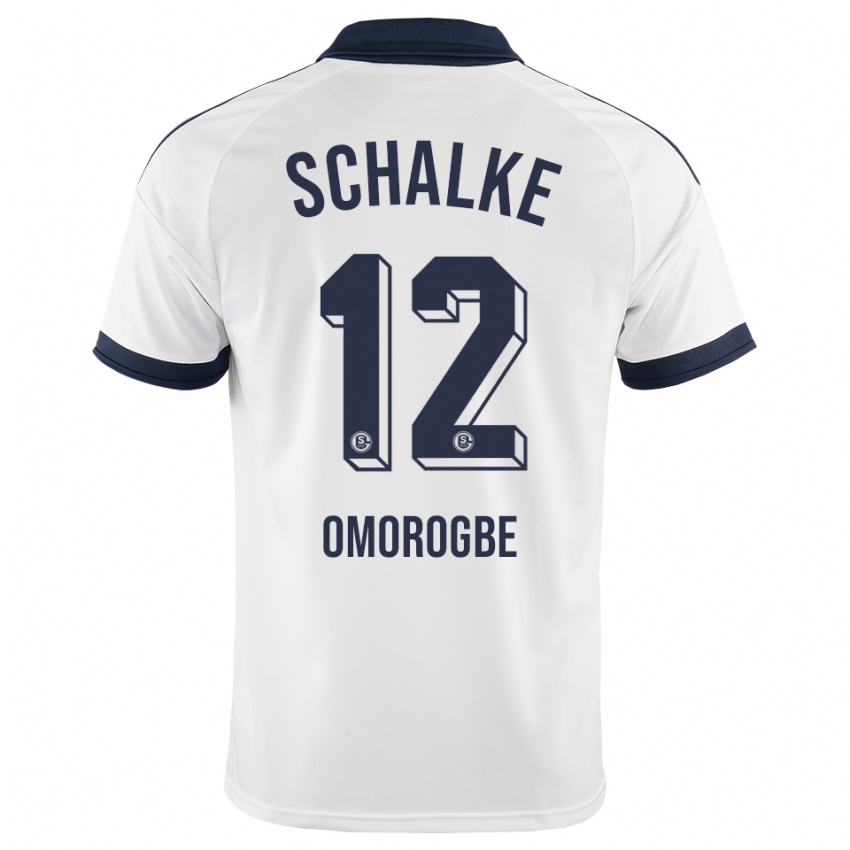 נשים Michael Omorogbe #12 שחור לבן הרחק ג'רזי 2026/27 חולצה קצרה