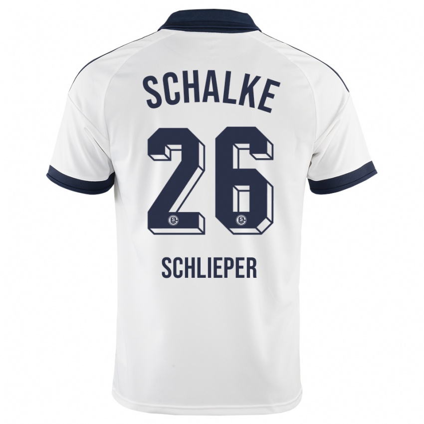נשים Ben Schlieper #26 שחור לבן הרחק ג'רזי 2026/27 חולצה קצרה