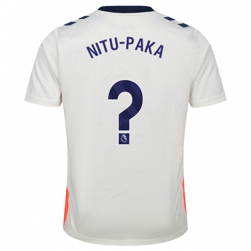 נשים Chavvy Nitu-Paka #0 לבן כתום כחול מלכותי הרחק ג'רזי 2026/27 חולצה קצרה