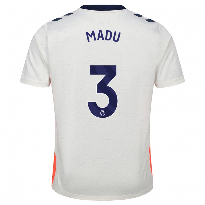 נשים Victor Madu #3 לבן כתום כחול מלכותי הרחק ג'רזי 2026/27 חולצה קצרה
