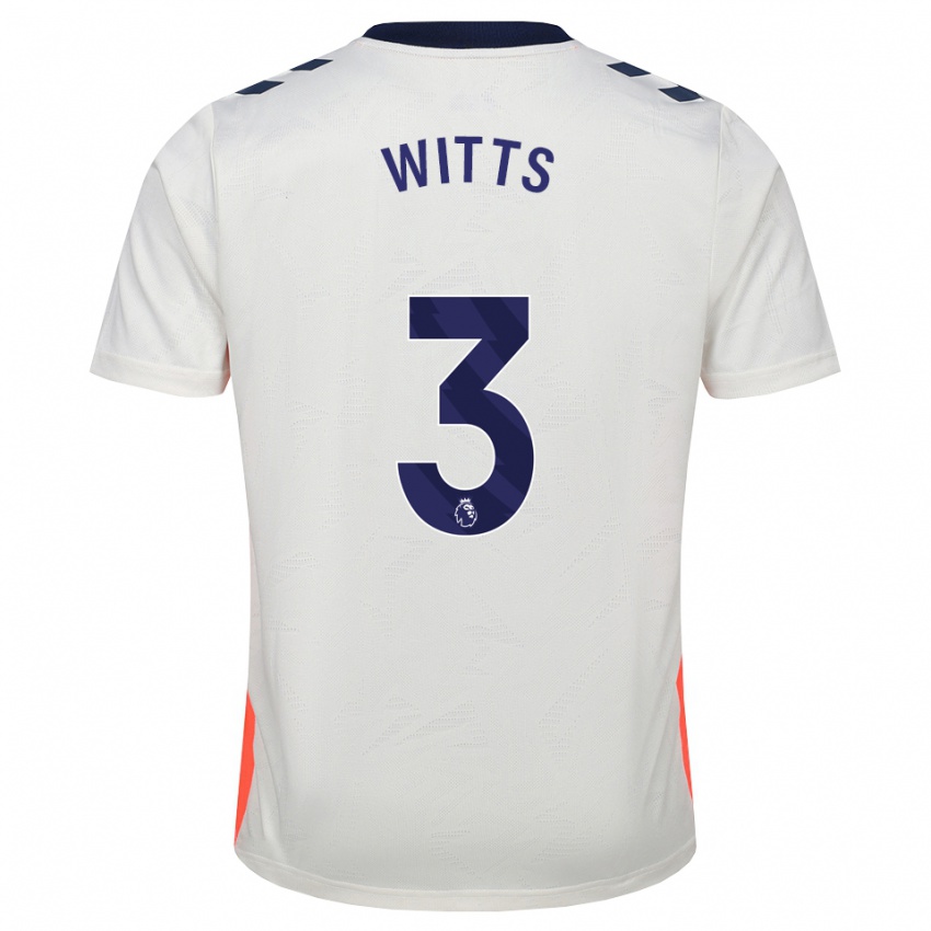 נשים Callum Witts #3 לבן כתום כחול מלכותי הרחק ג'רזי 2026/27 חולצה קצרה