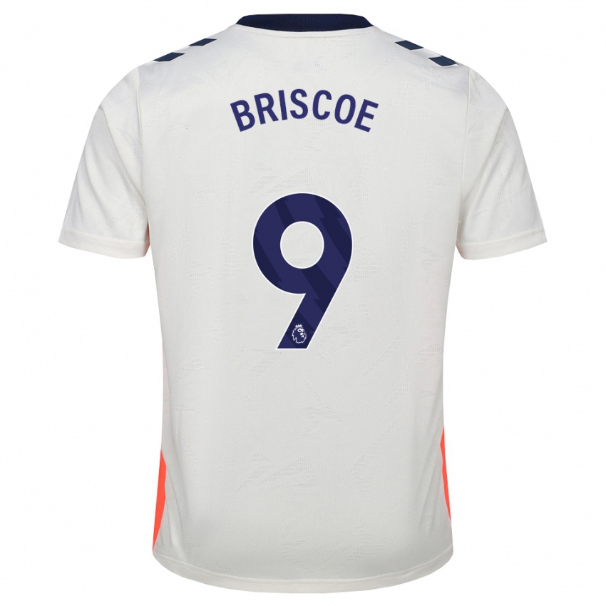נשים Elijah Briscoe #9 לבן כתום כחול מלכותי הרחק ג'רזי 2026/27 חולצה קצרה