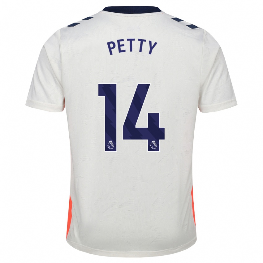 נשים Billy Petty #14 לבן כתום כחול מלכותי הרחק ג'רזי 2026/27 חולצה קצרה