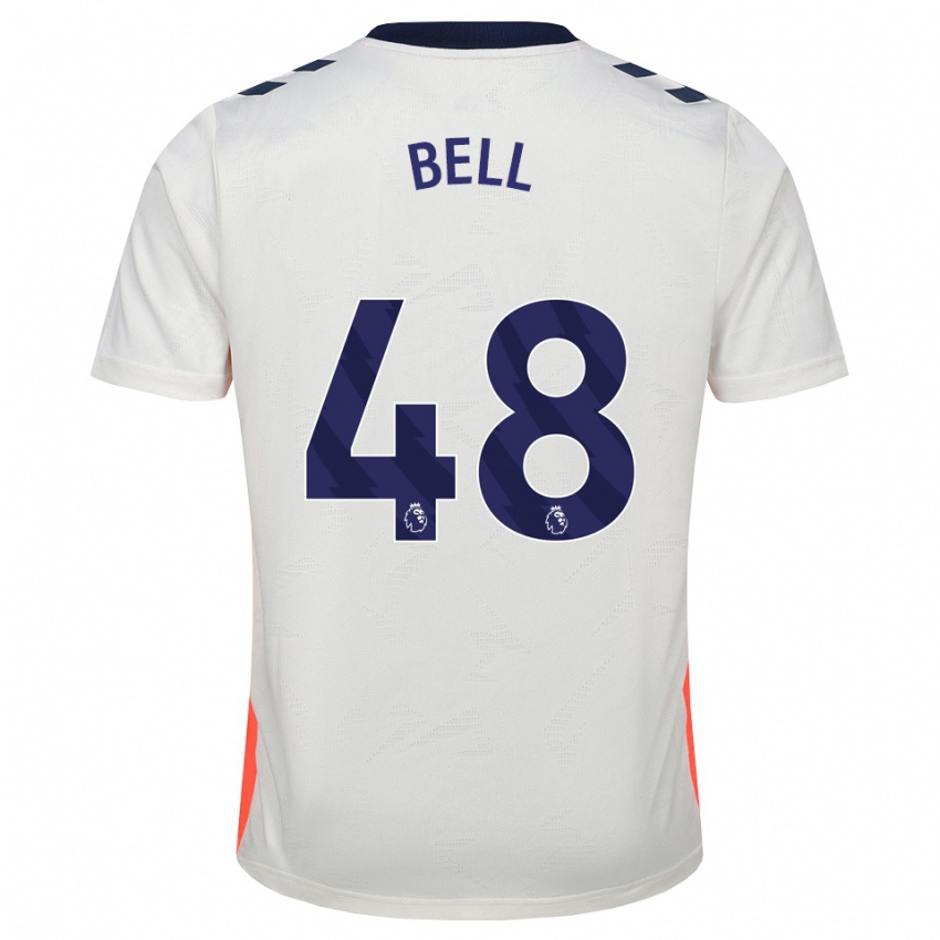 נשים Luke Bell #48 לבן כתום כחול מלכותי הרחק ג'רזי 2026/27 חולצה קצרה