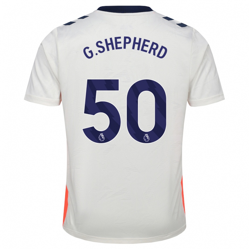 נשים George Shepherd #50 לבן כתום כחול מלכותי הרחק ג'רזי 2026/27 חולצה קצרה