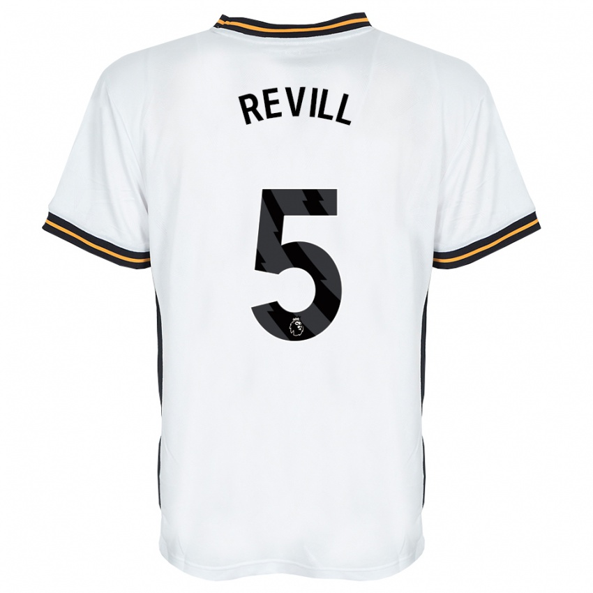 נשים Harry Revill #5 לבן כתום שחור הרחק ג'רזי 2026/27 חולצה קצרה