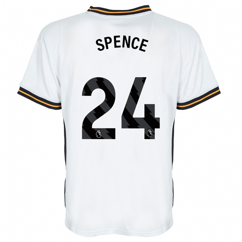 נשים Emily Spence #24 לבן כתום שחור הרחק ג'רזי 2026/27 חולצה קצרה