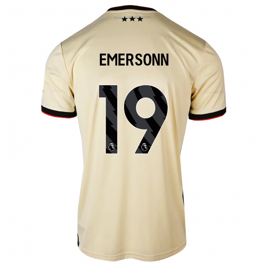 נשים Emersonn #19 שיפון לימון שחור אדום הרחק ג'רזי 2026/27 חולצה קצרה