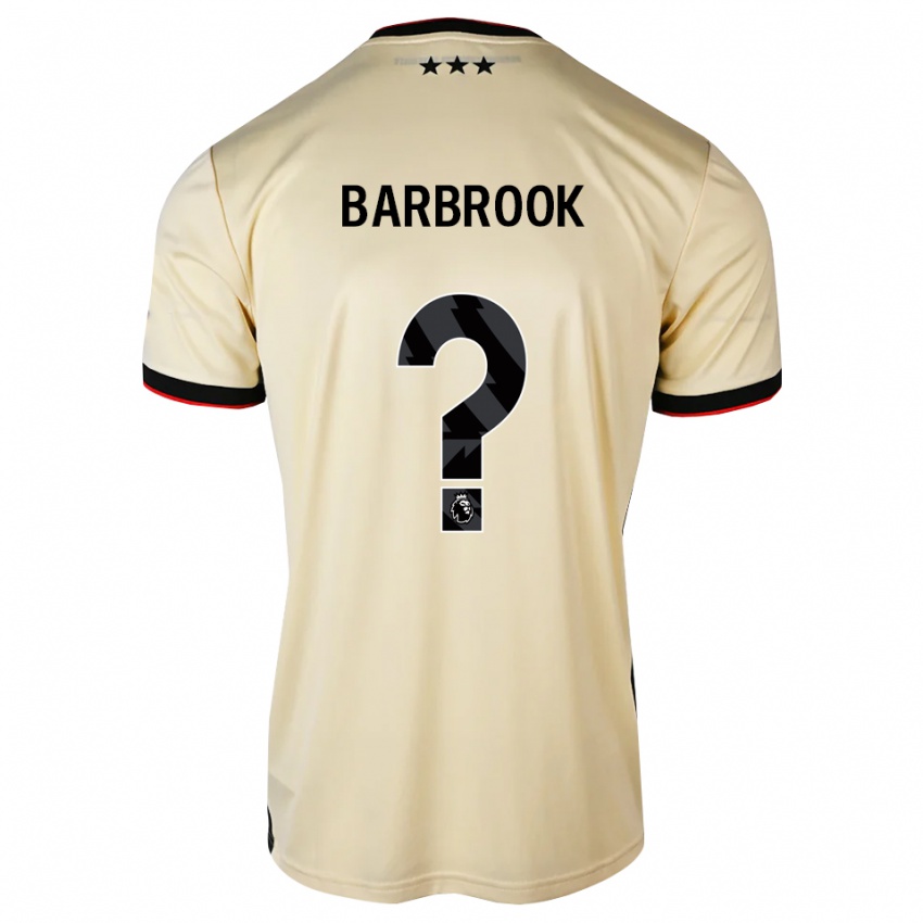 נשים Harry Barbrook #0 שיפון לימון שחור אדום הרחק ג'רזי 2026/27 חולצה קצרה