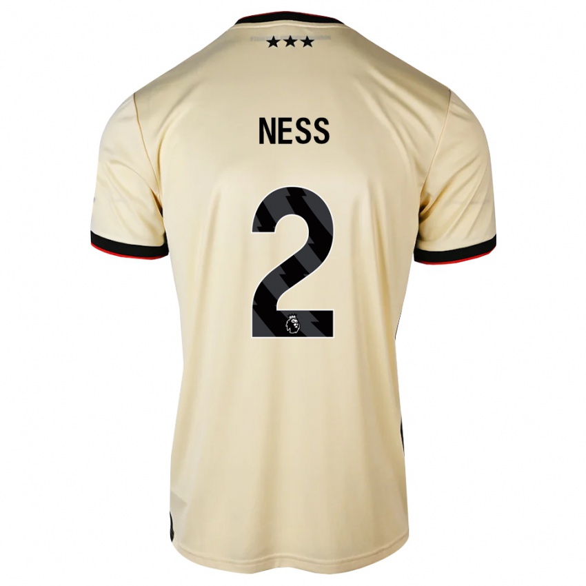 נשים Harvey Ness #2 שיפון לימון שחור אדום הרחק ג'רזי 2026/27 חולצה קצרה