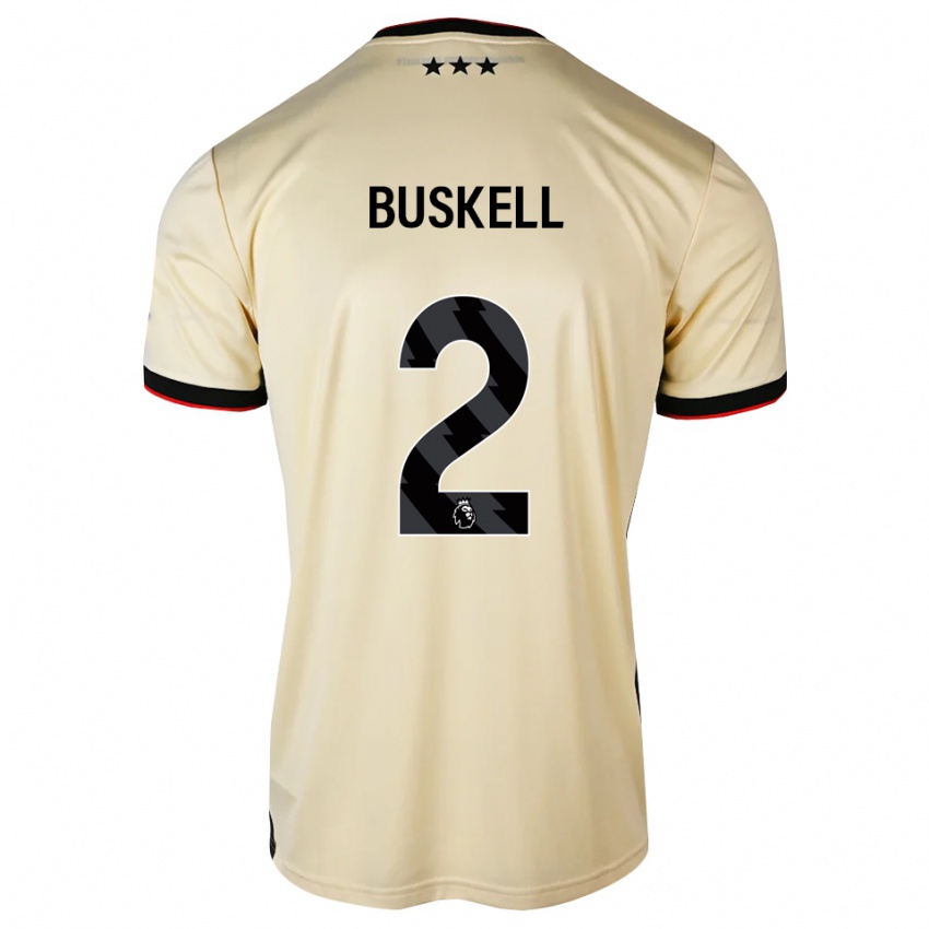 נשים Benjamin Buskell #2 שיפון לימון שחור אדום הרחק ג'רזי 2026/27 חולצה קצרה