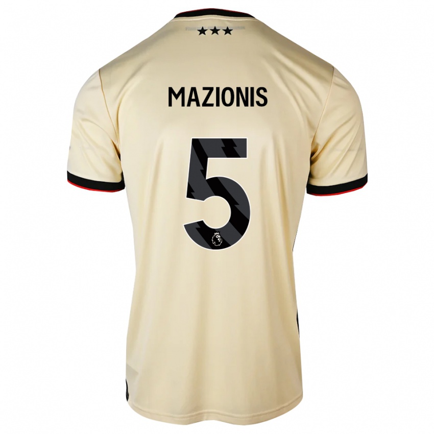 נשים Jokubas Mazionis #5 שיפון לימון שחור אדום הרחק ג'רזי 2026/27 חולצה קצרה