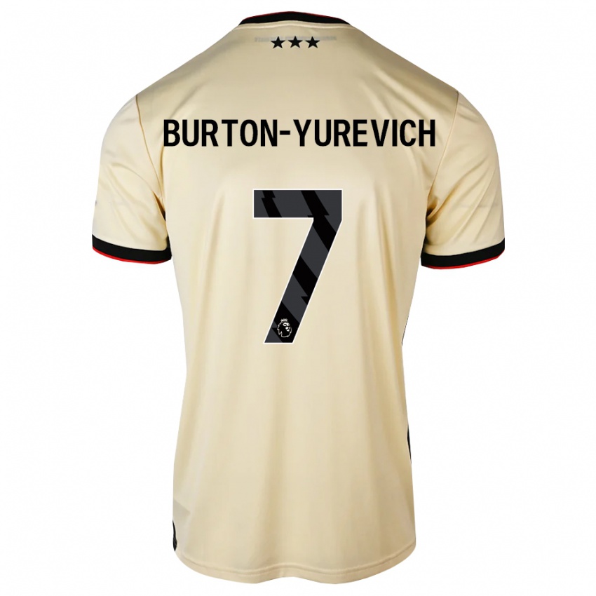 נשים Roman Burton-Yurevich #7 שיפון לימון שחור אדום הרחק ג'רזי 2026/27 חולצה קצרה