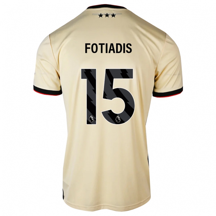נשים Elias Fotiadis #15 שיפון לימון שחור אדום הרחק ג'רזי 2026/27 חולצה קצרה
