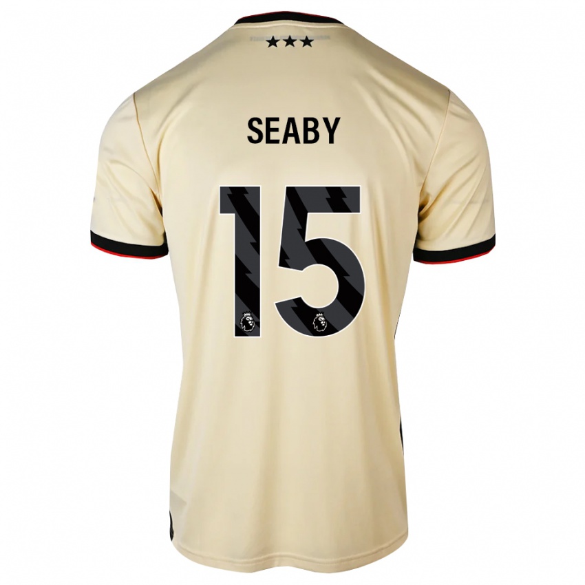 נשים Ruby Seaby #15 שיפון לימון שחור אדום הרחק ג'רזי 2026/27 חולצה קצרה