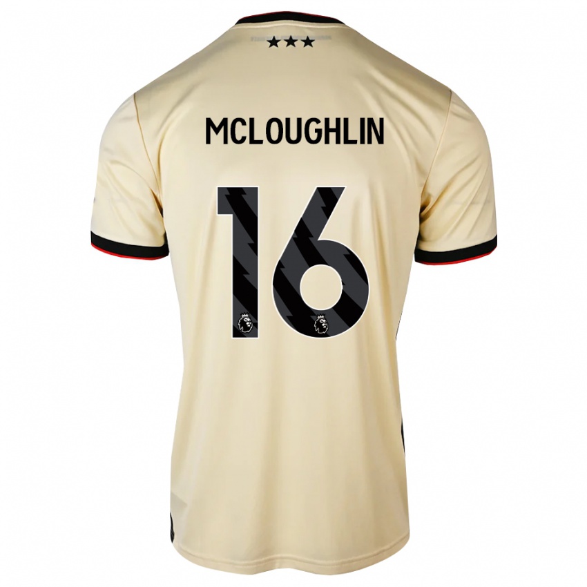 נשים Tommy Mcloughlin #16 שיפון לימון שחור אדום הרחק ג'רזי 2026/27 חולצה קצרה