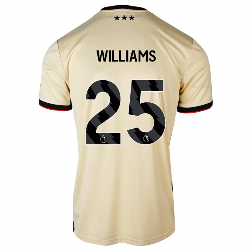 נשים Erin Williams #25 שיפון לימון שחור אדום הרחק ג'רזי 2026/27 חולצה קצרה