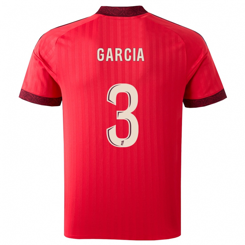 נשים Angel Garcia #3 בורגונדי אדום לבן הרחק ג'רזי 2026/27 חולצה קצרה