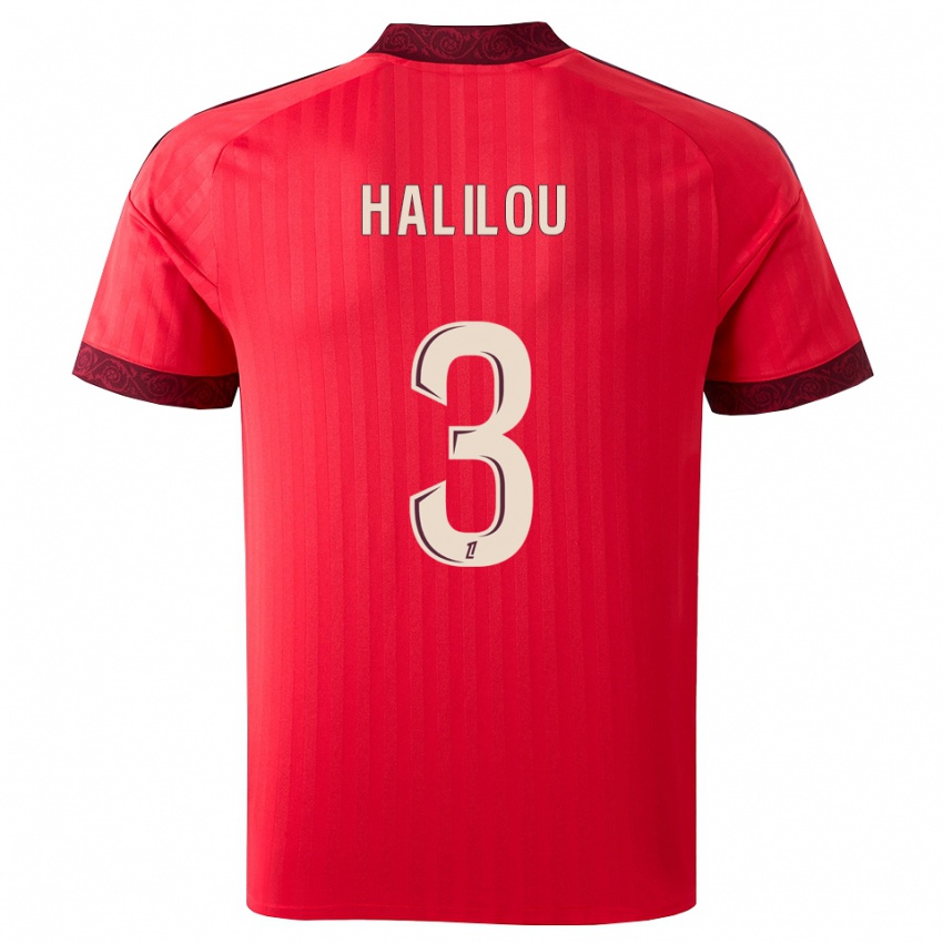 נשים Ibrahim Halilou #3 בורגונדי אדום לבן הרחק ג'רזי 2026/27 חולצה קצרה