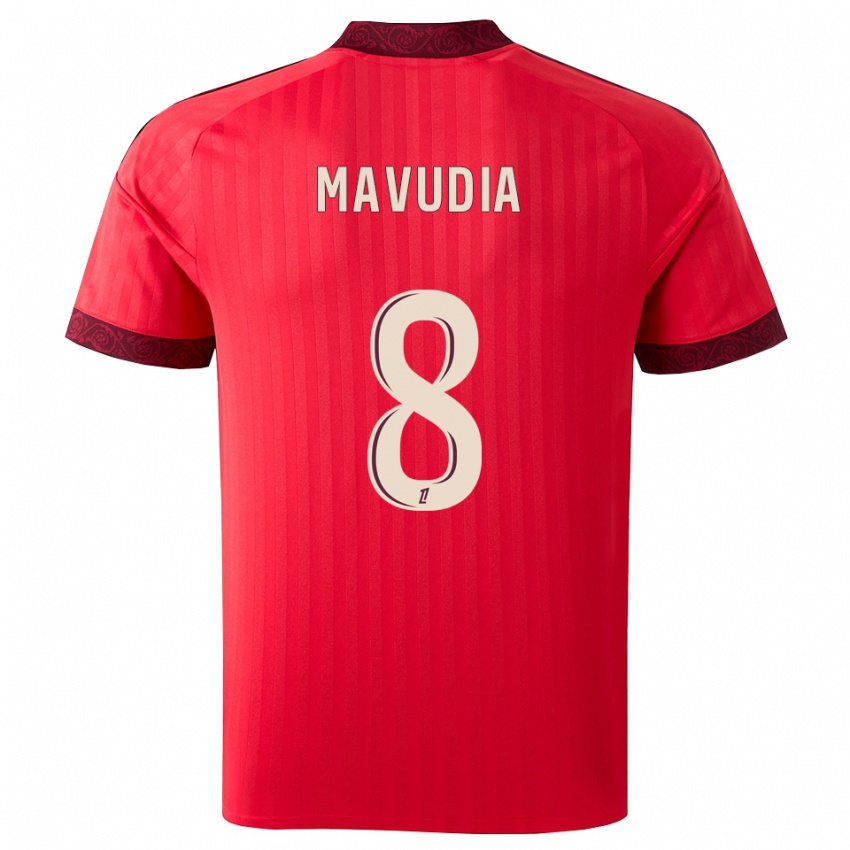 נשים Billy-Paul Mavudia #8 בורגונדי אדום לבן הרחק ג'רזי 2026/27 חולצה קצרה