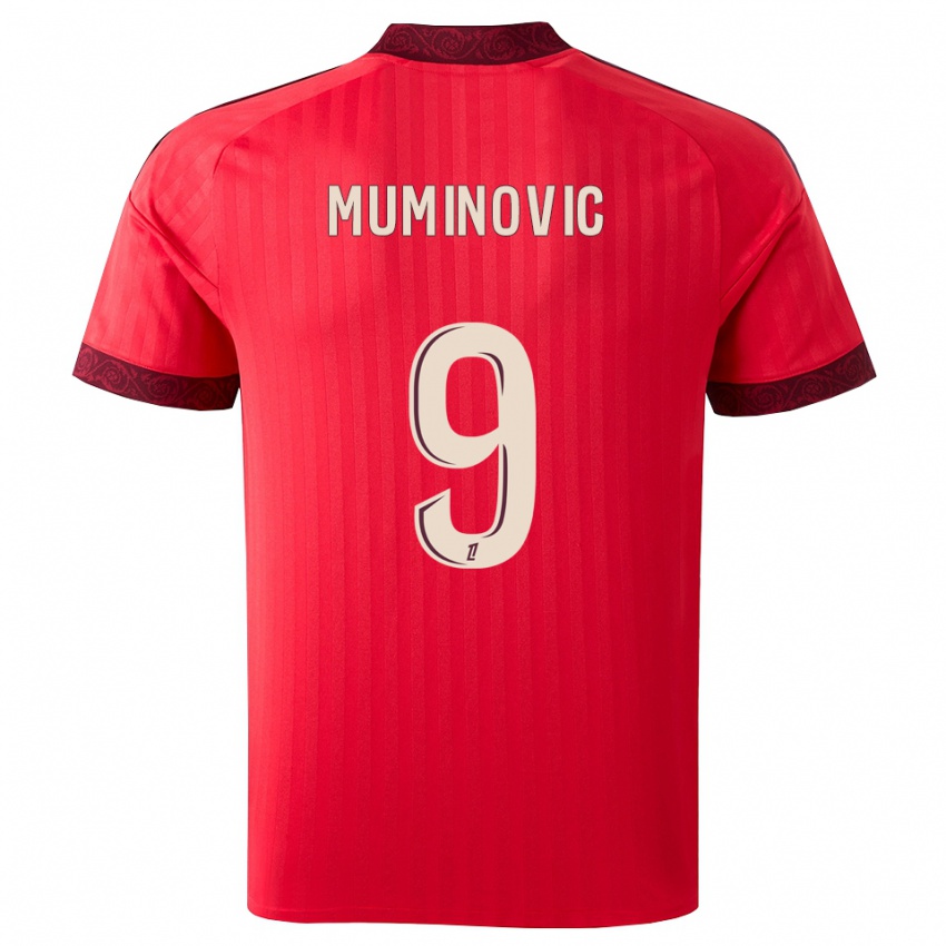 נשים Ajdin Muminovic #9 בורגונדי אדום לבן הרחק ג'רזי 2026/27 חולצה קצרה