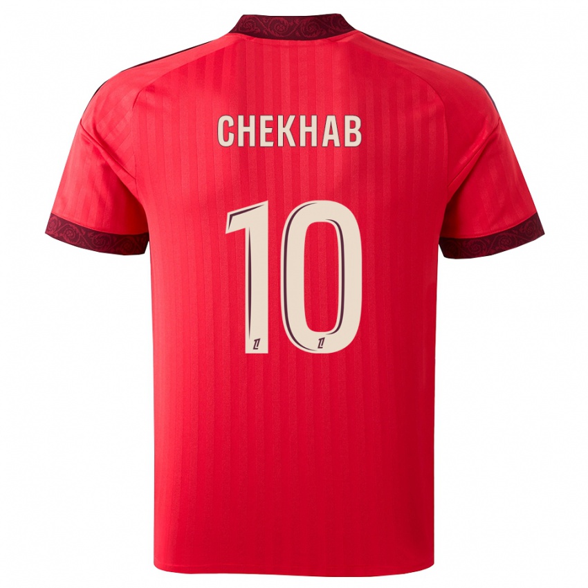 נשים Hedi Chekhab #10 בורגונדי אדום לבן הרחק ג'רזי 2026/27 חולצה קצרה