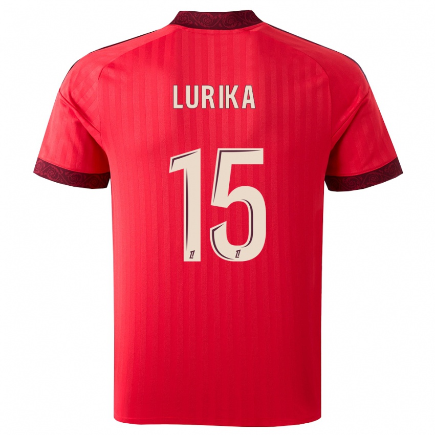 נשים Nehemie Lurika #15 בורגונדי אדום לבן הרחק ג'רזי 2026/27 חולצה קצרה