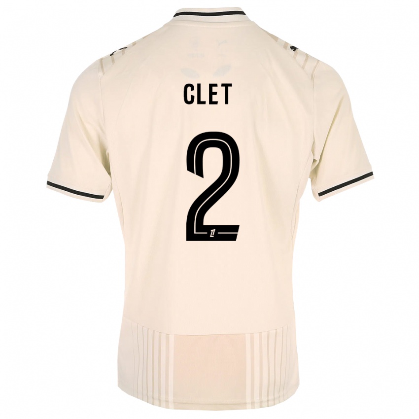 נשים Chrys Clet #2 תחרה ישנה שחור לבן עתיק הרחק ג'רזי 2026/27 חולצה קצרה