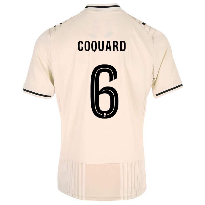 נשים Alexis Coquard #6 תחרה ישנה שחור לבן עתיק הרחק ג'רזי 2026/27 חולצה קצרה