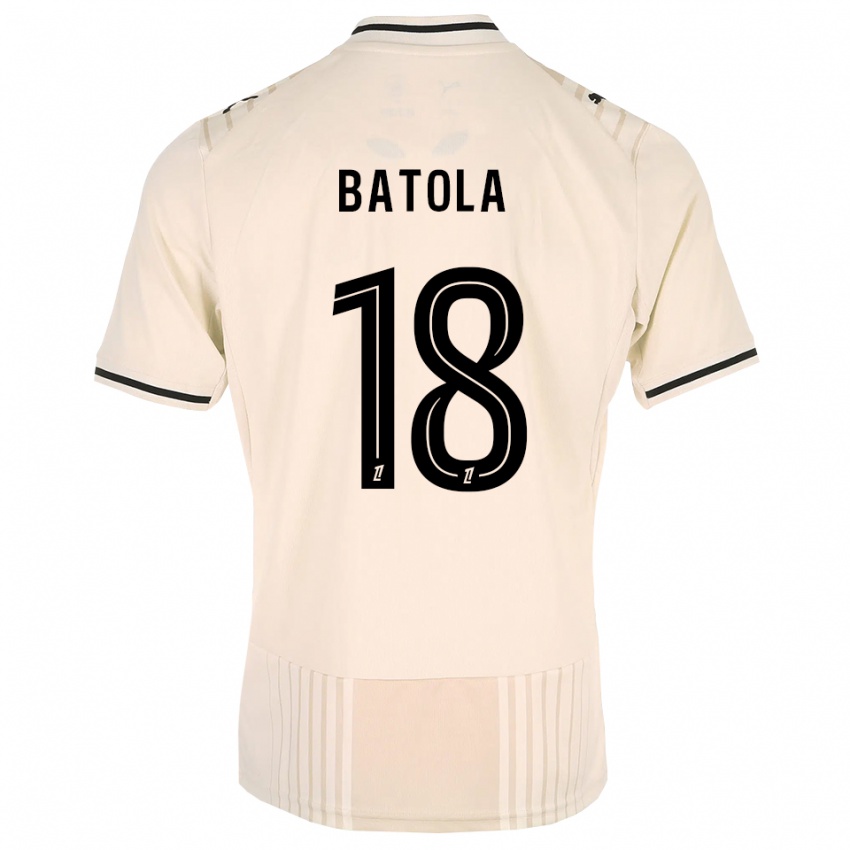 נשים Christ Batola #18 תחרה ישנה שחור לבן עתיק הרחק ג'רזי 2026/27 חולצה קצרה
