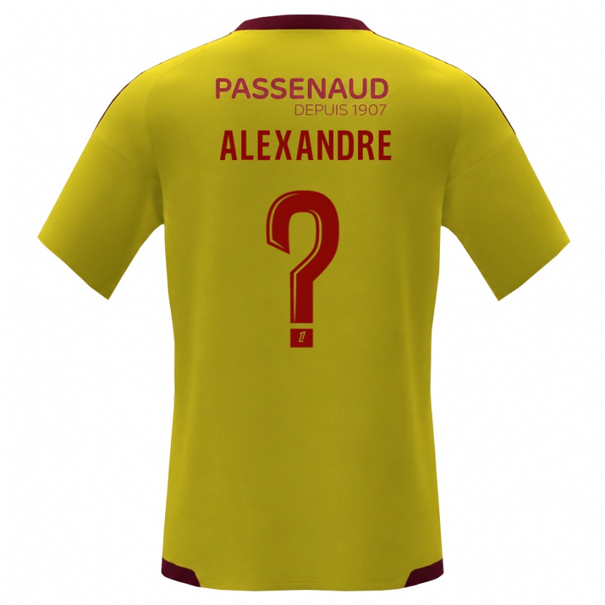 נשים Hénoc Alexandre #0 צהוב אדום ירוק הרחק ג'רזי 2026/27 חולצה קצרה