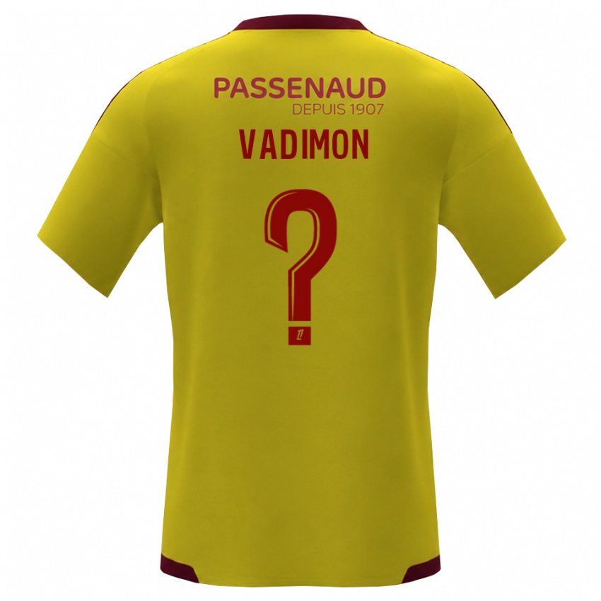 נשים Davy Vadimon #0 צהוב אדום ירוק הרחק ג'רזי 2026/27 חולצה קצרה