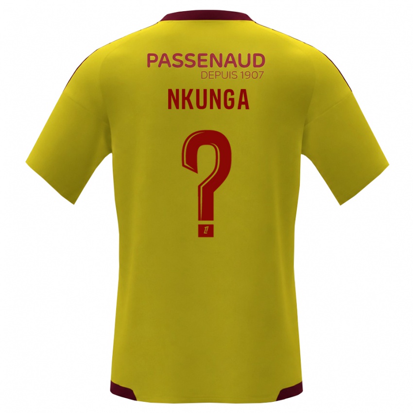 נשים Florian Nkunga #0 צהוב אדום ירוק הרחק ג'רזי 2026/27 חולצה קצרה