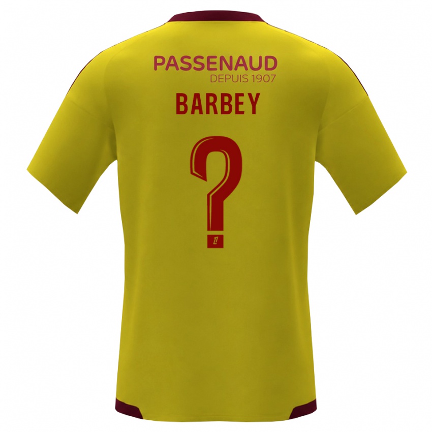 נשים Eliott Barbey #0 צהוב אדום ירוק הרחק ג'רזי 2026/27 חולצה קצרה