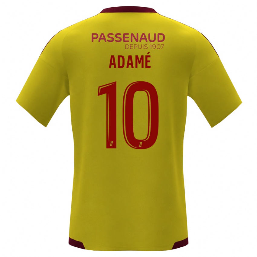נשים Niyad Adamé #10 צהוב אדום ירוק הרחק ג'רזי 2026/27 חולצה קצרה