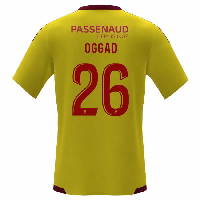 נשים Brice Oggad #26 צהוב אדום ירוק הרחק ג'רזי 2026/27 חולצה קצרה