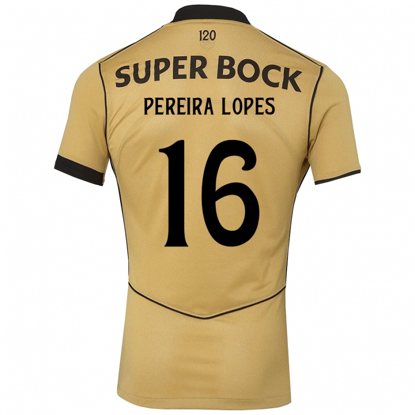 נשים Daniel Pereira Lopes #16 זהב שחור הרחק ג'רזי 2026/27 חולצה קצרה
