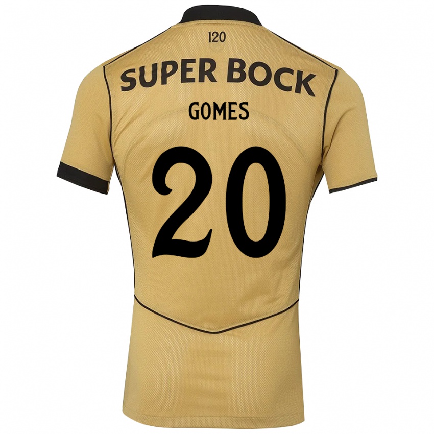 נשים Frederico Gomes #20 זהב שחור הרחק ג'רזי 2026/27 חולצה קצרה