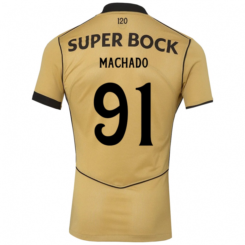 נשים Francisco Machado #91 זהב שחור הרחק ג'רזי 2026/27 חולצה קצרה